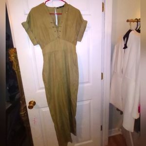 Zara olive jumpsuit size xs